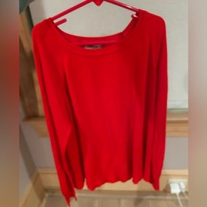 Zara light knit sweater red size SMALL